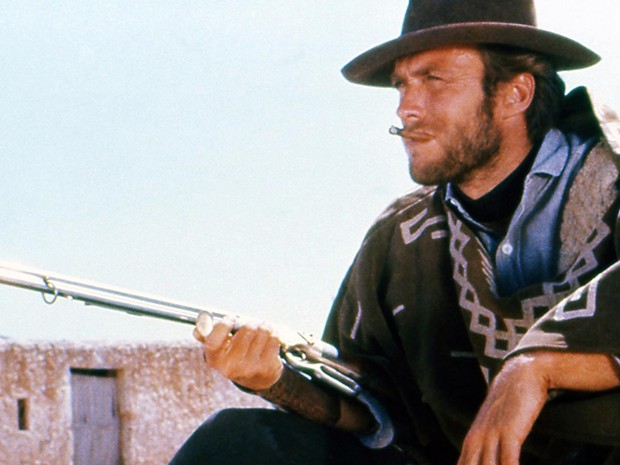 Clint Eastwood no filme Por um punhado de dólares, de Sergio Leone (Foto: Reprodução) Clint Eastwood no filme Por um punhado de dólares, de Sergio Leone (Foto: Reprodução)