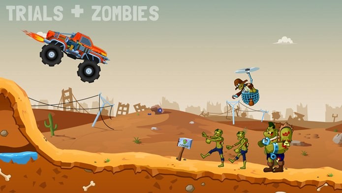 Fuja ou atropele zumbis neste divertido game para iPhone e iPad (Foto: Divulgação)