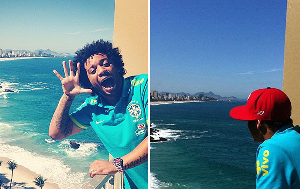 Marcelo e Thiago Silva, Seleção Brasileira, Instagram (Foto: Reprodução / Instagram)