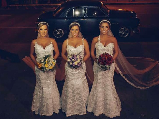 Casamento trigêmeas Passo Fundo RS (Foto: Diovane Moraes/Everton Rosa Associados)
