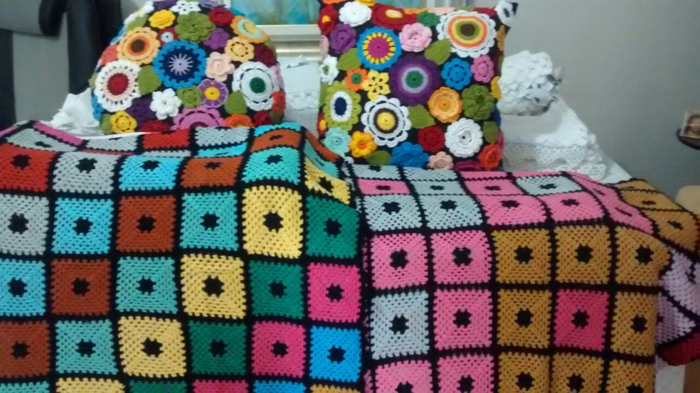 Peças de crochê que serão vendidas no Bazar do Rema (Foto: Rema/Divulgação)