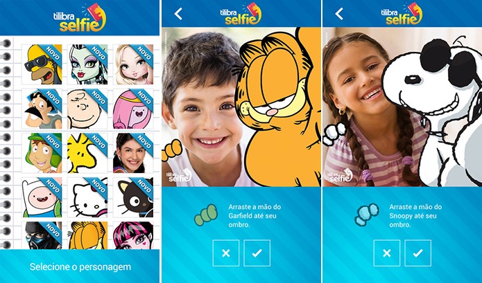 Tilibra Selfie é um app divertido que mistura foto das crianças com desenhos animados (Foto: Divulgação/App Store)