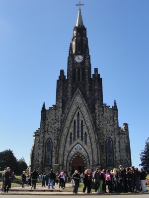 Catedral de pedra é um dos postais de Canela (RS) (Foto: Grasiela Meyer/Secretaria Estadual de Turismo)