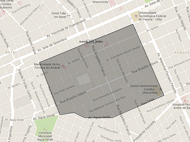 Só quem tiver ingresso ou credencial poderá entrar na área demarcada (Foto: Reprodução/Google) Só quem tiver ingresso ou credencial poderá entrar na área demarcada (Foto: Reprodução/Google)