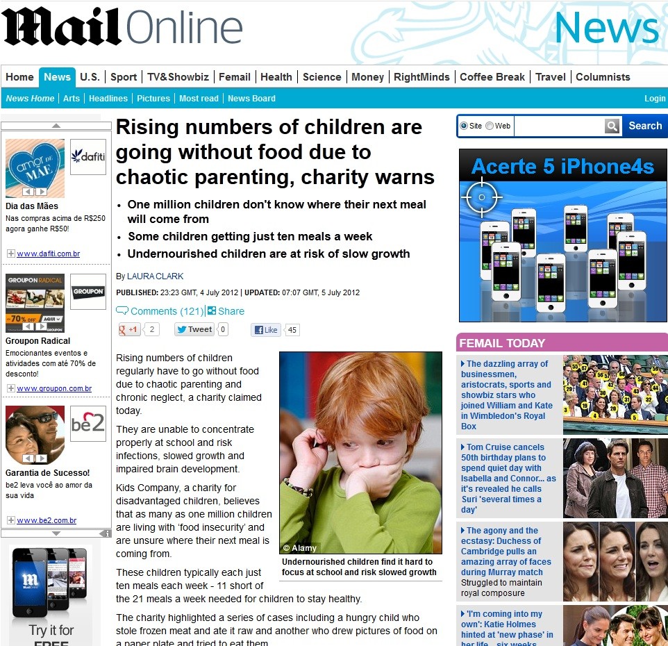 Daily Mail (Foto: Daily Mail/Reprodução)