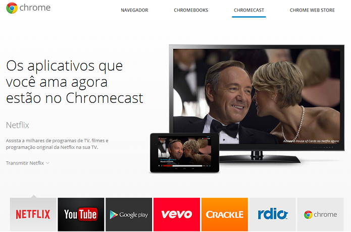 Acesse o site do Chromecast (Foto: Reprodução/Google) (Foto: Acesse o site do Chromecast (Foto: Reprodução/Google)) Acesse o site do Chromecast (Foto: Reprodução/Google) (Foto: Acesse o site do Chromecast (Foto: Reprodução/Google))