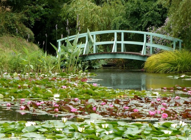 O jardim de Monet em Ginerny (Foto: Down By The Sea/ Reprodução)
