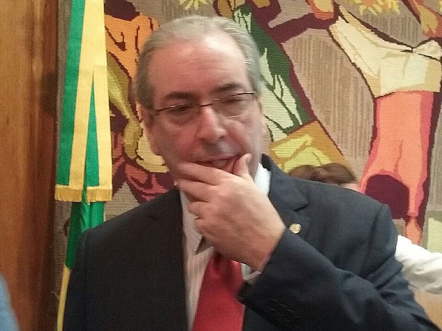 O presidente da Câmara, Eduardo Cunha, durante cafê da manhã de balanço do ano com jornalistas (Foto: Fernanda Calgaro/G1) O presidente da Câmara, Eduardo Cunha, durante cafê da manhã de balanço do ano com jornalistas (Foto: Fernanda Calgaro/G1)