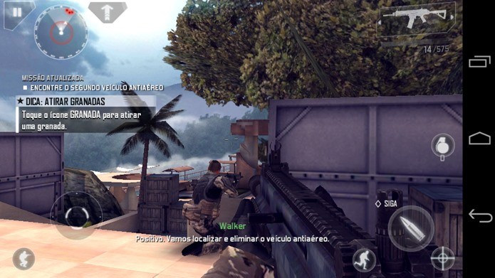 Tire uma Screenshot do jogo para poder saber onde ficam os botões virtuais (Foto: Reprodução / Dario Coutinho)
