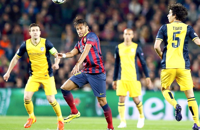 Neymar jogo Barcelona e Atletico de Madrid Liga dos Campeões (Foto: Reuters) Neymar jogo Barcelona e Atletico de Madrid Liga dos Campeões (Foto: Reuters)