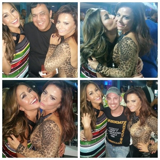 Viviane Araújo na quadra da Vila Isabel (Foto: Instagram)