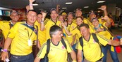 Por praias, torcida da
Colômbia vem à BA (Thiago Pereira/GloboEsporte.com)