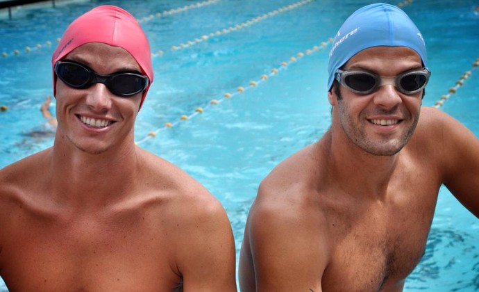 Nadadores Samir Barel e Marcos Campos (Foto: Divulgação/ OnBoard Sports) Nadadores Samir Barel e Marcos Campos (Foto: Divulgação/ OnBoard Sports)