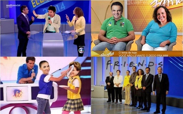 A influência televisiva do debate. De passa ou repassa a Friends, de Casos de Família a Teste de Fidelidade (Foto: Reprodução/Twitter)