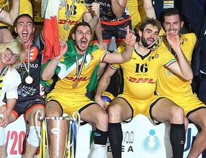 Bruninho e Lucão campeão italiano vôlei Modena (Foto: Facebook/Lega Pallavolo Serie A) Bruninho e Lucão campeão italiano vôlei Modena (Foto: Facebook/Lega Pallavolo Serie A)