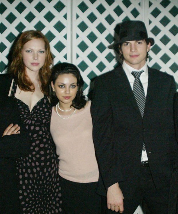 Laura Prepon, Mila Kunis e Ashton Kutcher  (Foto: Agência Getty Images)