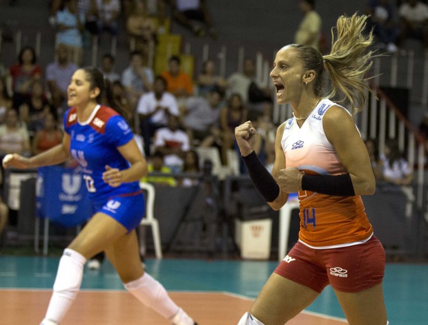 Rio, de Fabi e Natália, conquista o Estadual feminino de vôlei (Foto: Fernando Maia/Divulgação)