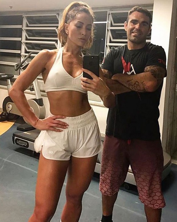 Sabrina Sato e o personal trainer Chico Salgado (Foto: Instagram/ Reprodução)
