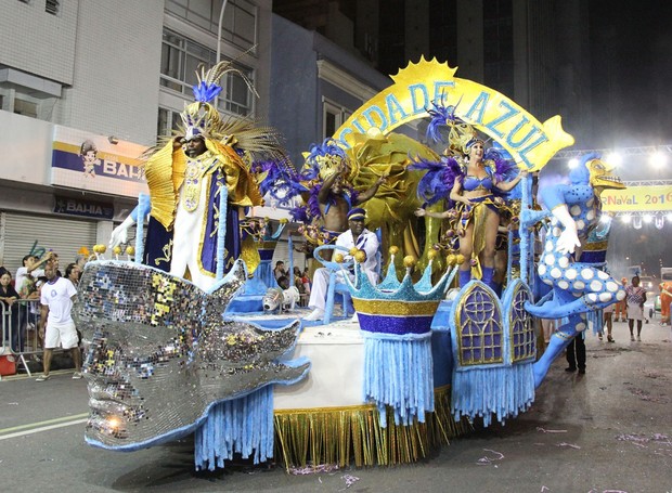 Mocidade Azul é a grande campeã do Carnaval 2016, em Curitiba (Foto: Divulgação/ Fundação Cultural de Curitiba)