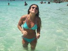 Jade Barbosa posa em praia paradisíaca e ganha elogio: 'Linda'