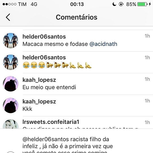 Ludmilla recebe comentários racistas no Instagram (Foto: Reprodução/Instagram)