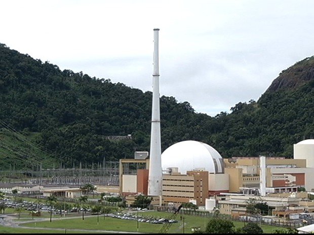 Usina Nuclear de Angra dos Reis (Foto: Reprodução/TV Rio Sul)