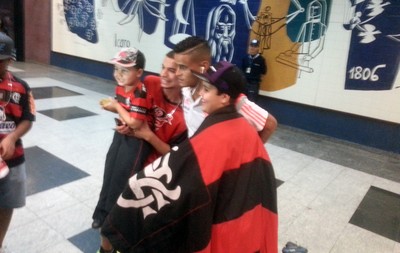 Desembarque Flamengo - Everton (Foto: Thales Soares) Desembarque Flamengo - Everton (Foto: Thales Soares)