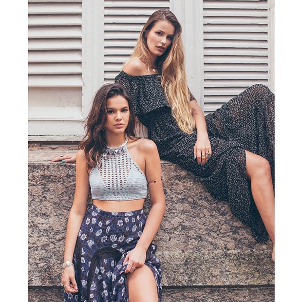 Bruna Marquezine e Yasmin Brunet (Foto: Reprodução/Instagram/Eduardo Bravin)