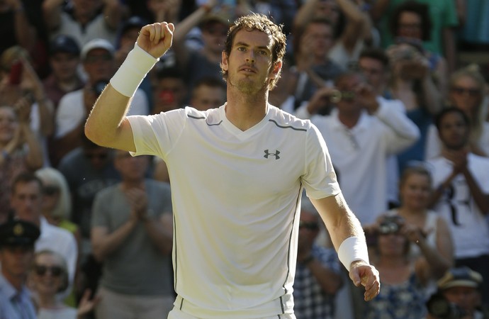 Andy Murray x Mikhail Kukushkin - Wimbledon 2015 (Foto: Reuters)