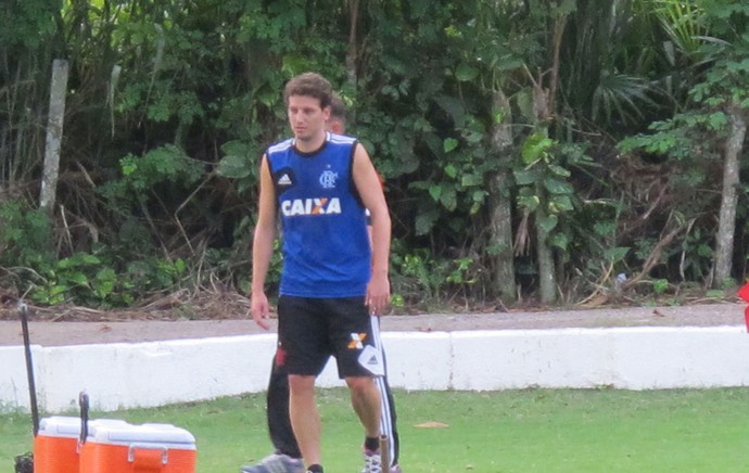 Elano Treino Flamengo (Foto: Thales Soares)