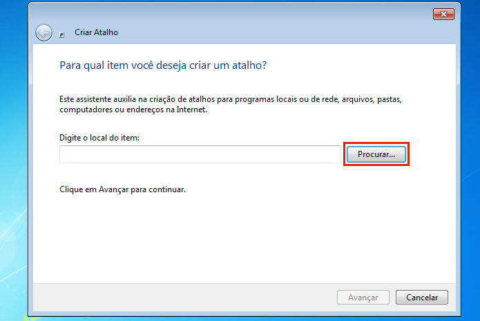 Clicando em Procurar... para achar a pasta do OneDrive (Foto: Reprodução/Edivaldo Brito)