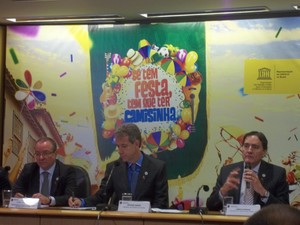Ministério da Saúde lançou campanha para sexo seguro no Carnaval (Foto: Filipe Matoso/G1) Ministério da Saúde lançou campanha para sexo seguro no Carnaval (Foto: Filipe Matoso/G1)