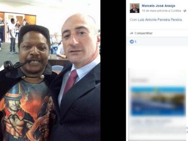 Bruxo Chik Jeitoso e o advogado Marcelo Araújo foram presos (Foto: Reprodução/Facebook)