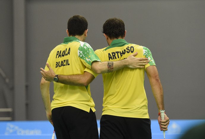 Badminton: Daniel Paiola e Hugo Arthuso vencem dominicanos e lutam pelo ouro no Pan (Foto: William Lucas/ Inovafoto)