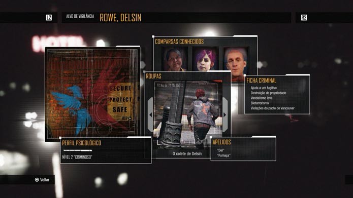 InFamous Second Son: como mudar as roupas de Delsin (Foto: Reprodução/Murilo Molina)