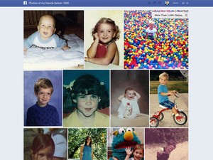 Busca social mostra fotos dos amigos antes de 1999 após pesquisa na ferramenta (Foto: Divulgação)