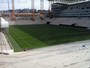 Quase pronto: campo da Arena Corinthians é demarcado