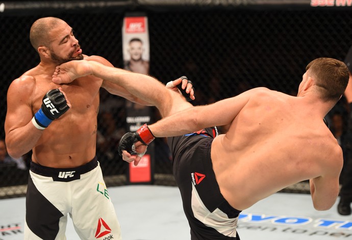 Michael Bisping Thales Leites UFC Glasgow (Foto: Getty Images)