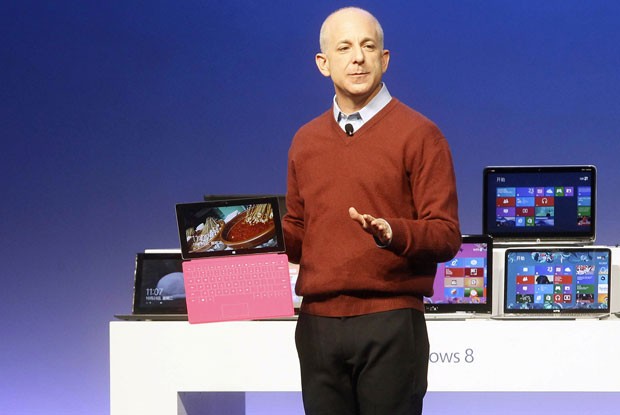 Steven Sinofsky, presidente da Microsoft para a divisão do Windows e Windows Live, durante evento de lançamento do Windows 8 em Xangai, na China (Foto: China Daily/Reuters)