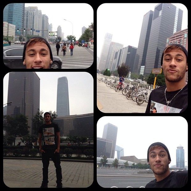 Neymar na China (Foto: Instagram/ Reprodução)