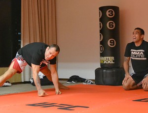 Wanderlei Silva e Fabricio Werdum, UFC (Foto: Adriano Albuquerque / SporTV.com)