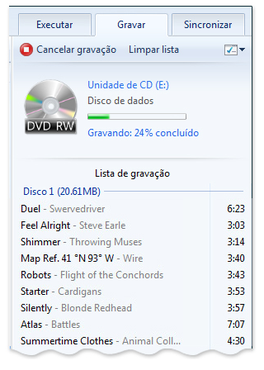screenshot de Windows Media Player