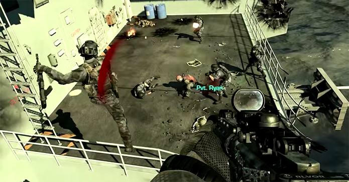 Icônico filme foi homenageado em Call of Duty: Ghosts (Foto: Reprodução/YouTube)