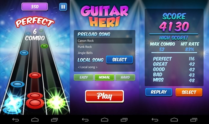 Game permite tocar músicas armazenadas no Android (Foto: Divulgação)