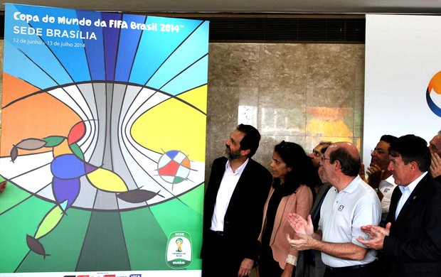 pôster Brasilía Copa do Mundo  (Foto: Fabrício Marques / Globoesporte.com)