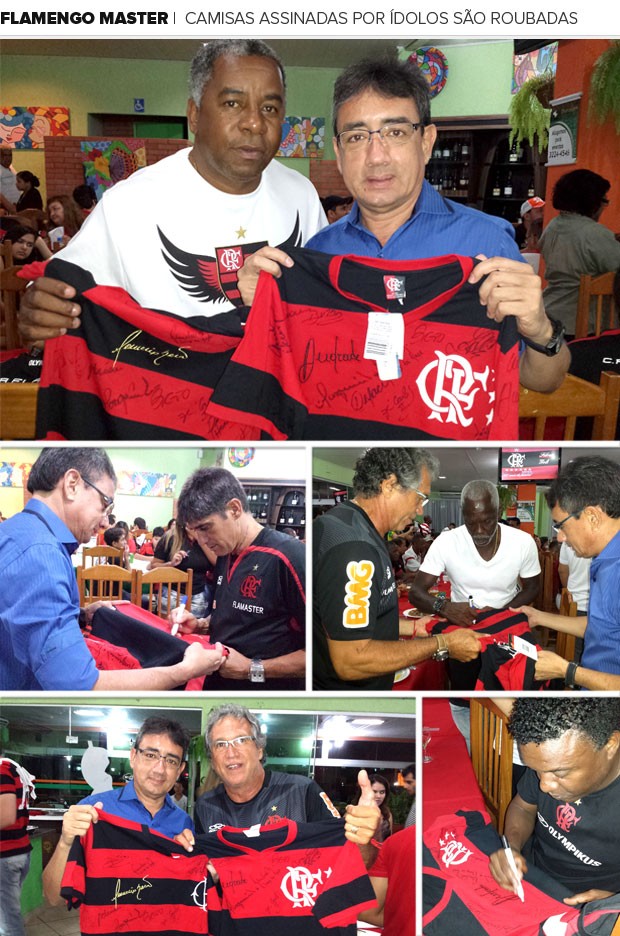 Mosaico Flamengo Master camisa roubadas (Foto: Hugo Zerbato)