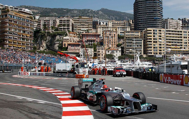 Schumacher, treino GP de Mônaco (Foto: Agência Reuters)