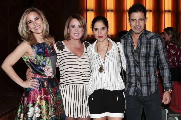 Wanessa, Zilu, Camilla Camargo e Zezé di Camargo (Foto: Rafael Cusato/Photo Rio News)