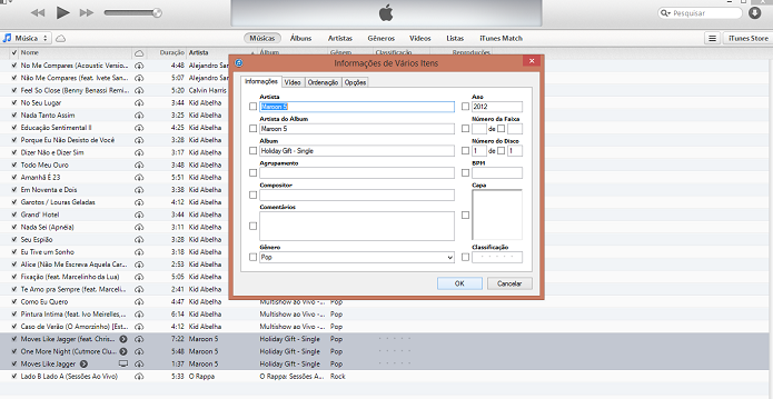 Edite as informações de artista e álbum (Foto: Reprodução/Thiago Barros)