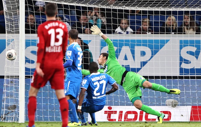  Stefan Kiessling gol por fora Bayer Leverkusen contra Hoffenheim (Foto: Getty Images)